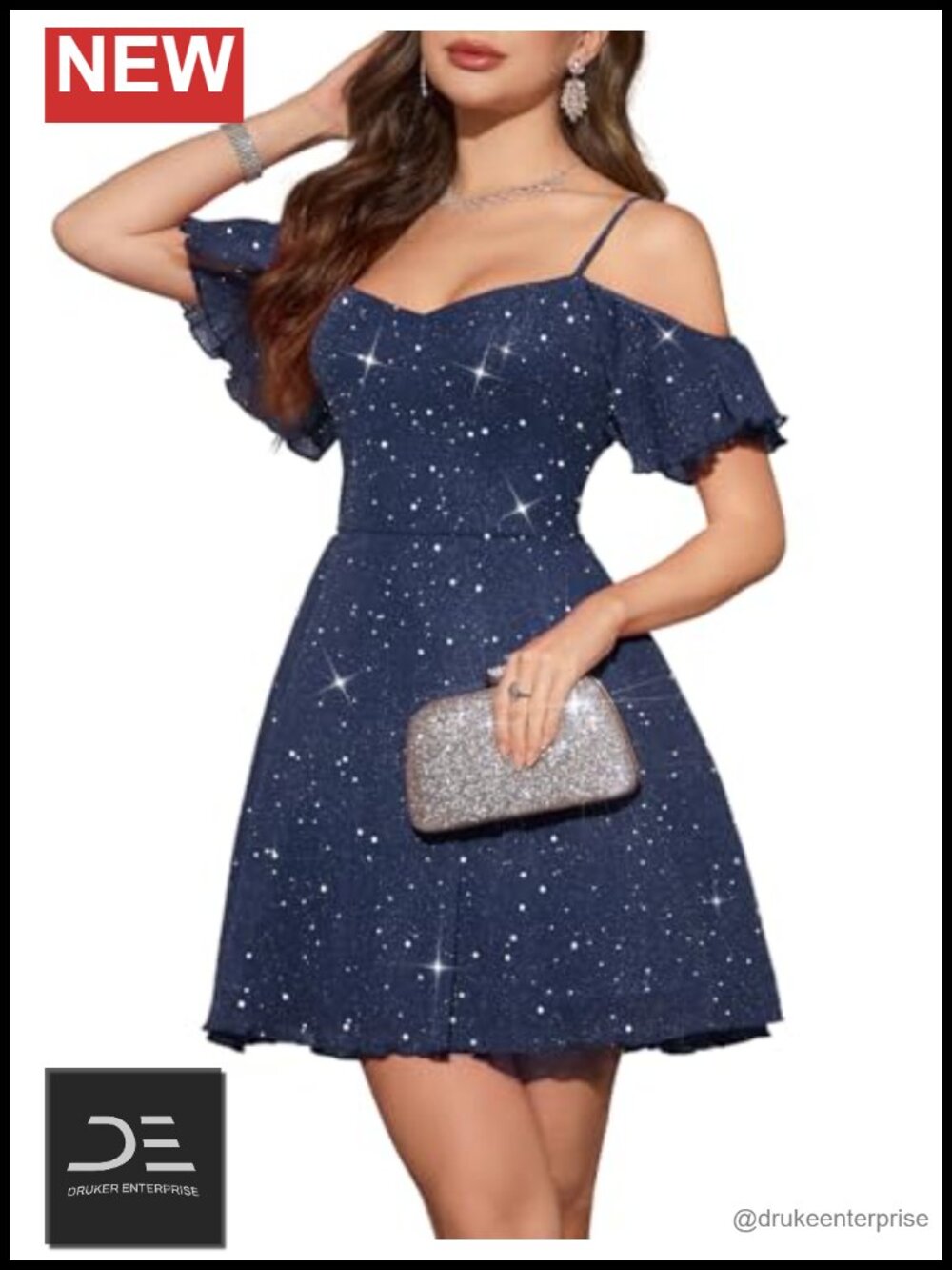 Sparkly Tulle A-Line Homecoming Cocktail Dress Sequin Party Formal